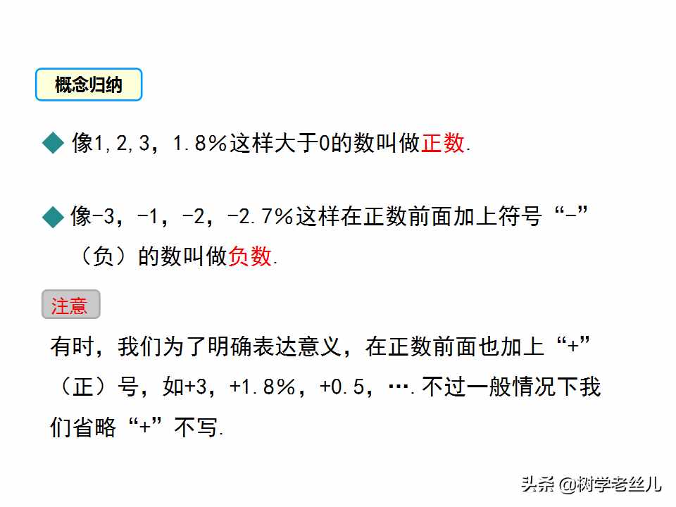 人教版七年级上册数学《正数和负数》学习课件