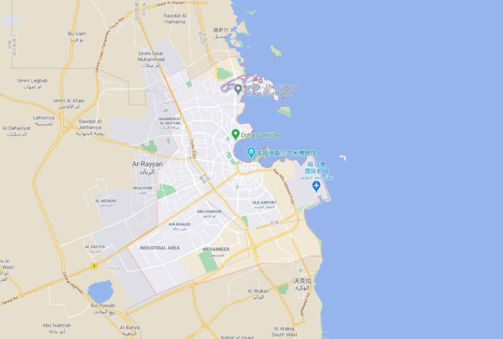 卡塔尔行政区划：首都省的面积小、人口多，在中国也算大城市
