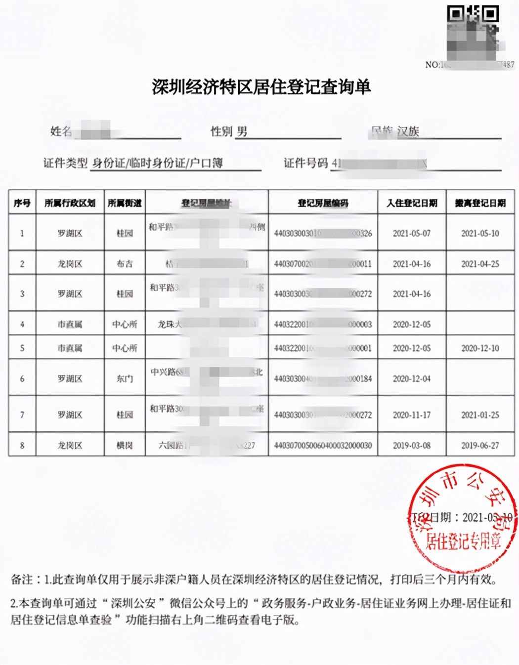 我为群众办实事 | 居住证、居住登记信息可以自助查询打印啦！