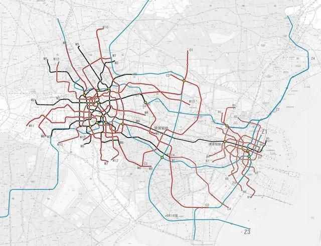 天津地铁、铁路现状与规划图