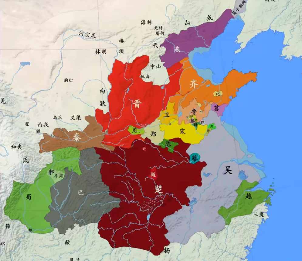 春秋战国局势图，如何理清春秋战国大变革时期的进程？