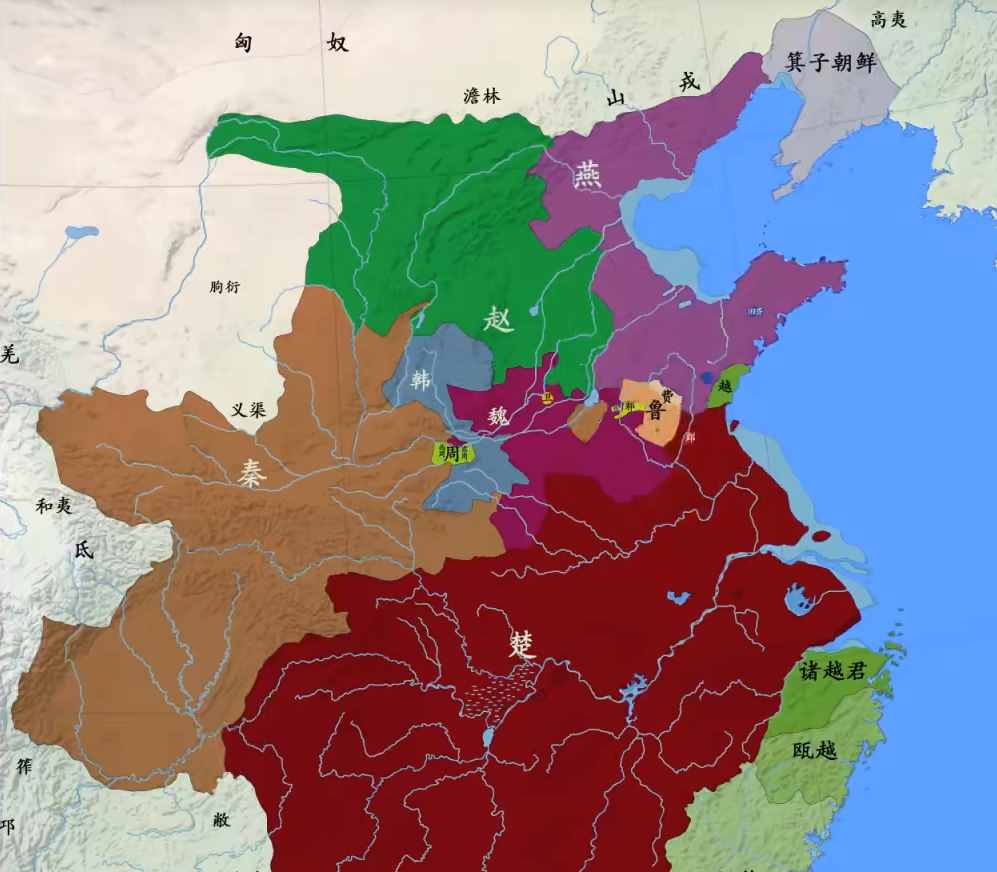 春秋战国局势图，如何理清春秋战国大变革时期的进程？