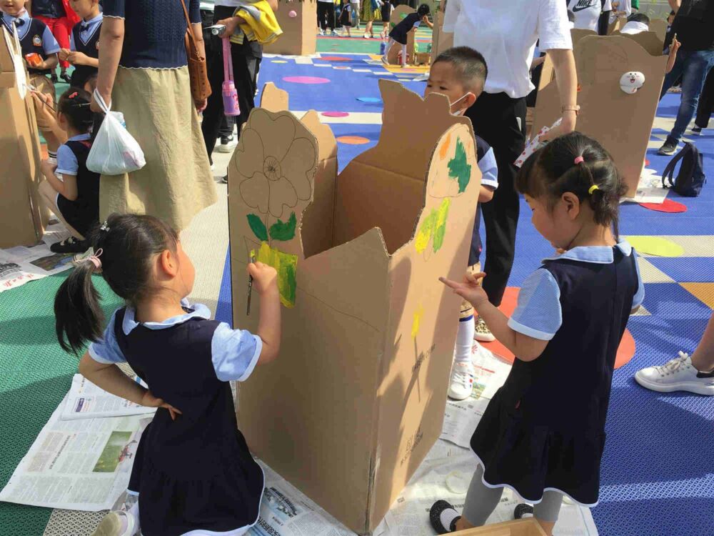 宝鸡金色原点幼儿园举办幼儿美术画展暨大型亲子美术活动