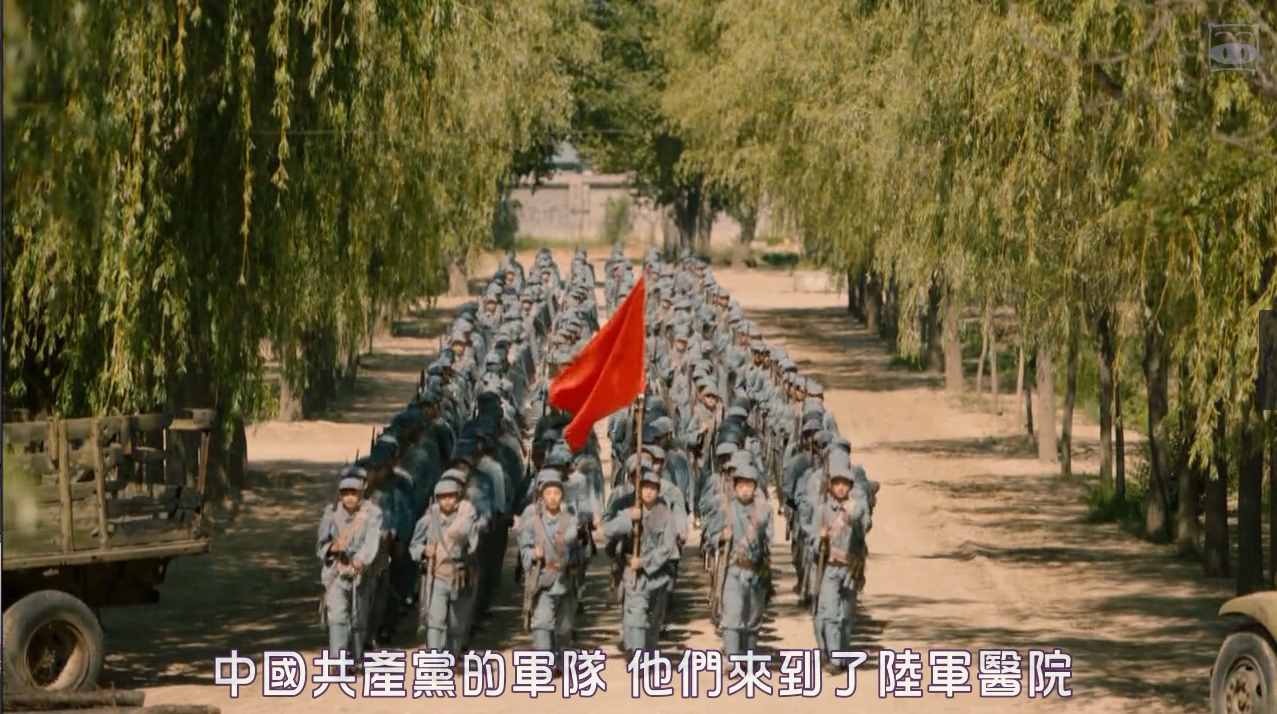日本人拍摄的大型抗日战争题材的电影，红十字女人的入红纸信