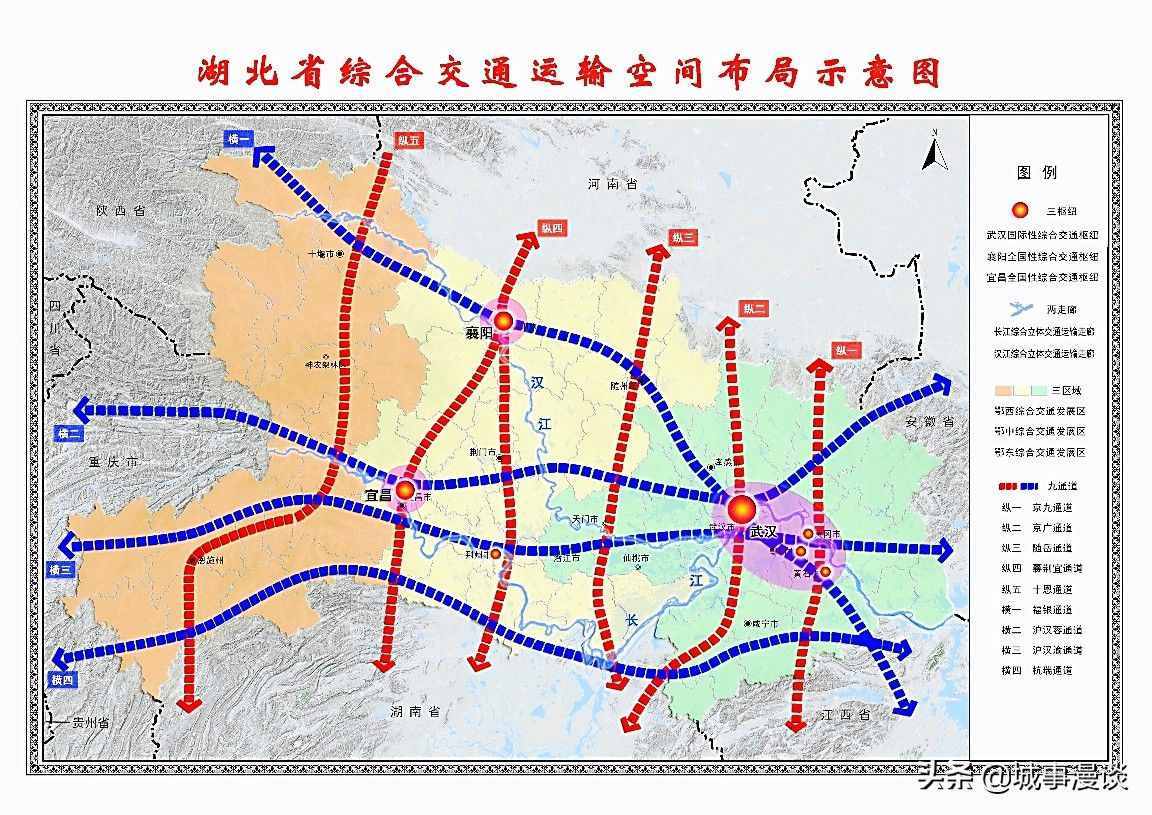 湖北将建设6条干线高铁，打造3大高铁枢纽城市，构建交通金三角