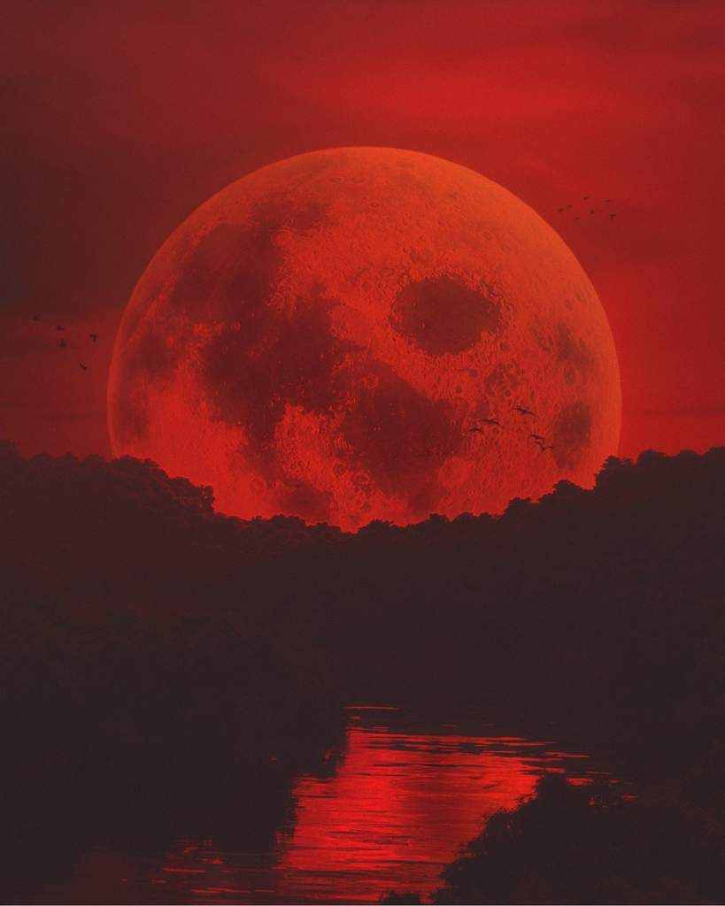 超级红月亮背后的传说——一个恐怖的隐喻，血月、死亡女神和狼人