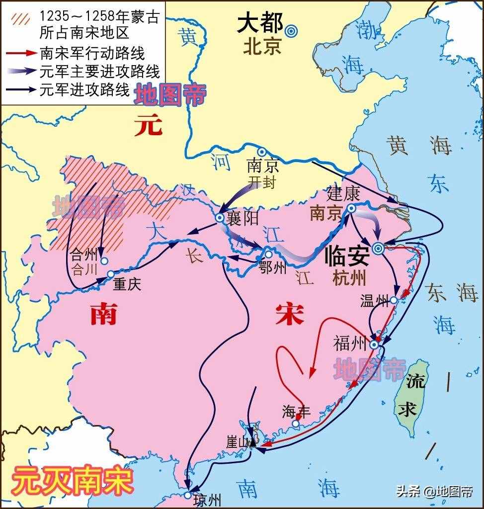 陈桥兵变，靖康之难，宋朝简史（11幅地图）