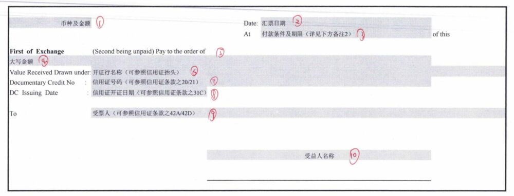 信用证交单「汇票」怎么填写？这篇文章给你指导得明明白白