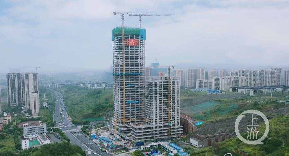 重庆悦来中心项目主体结构全面封顶 预计2022年完工