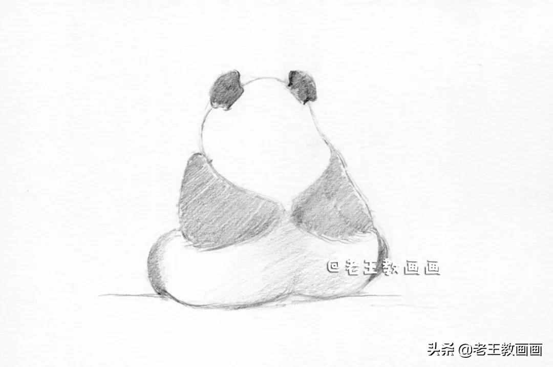 手绘国宝大熊猫，孩子一定喜欢画