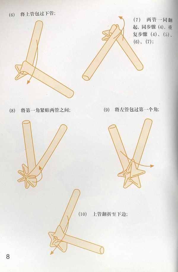 儿时你有没折吸管五角星，送自己喜欢的人呢！80后的都做过这个