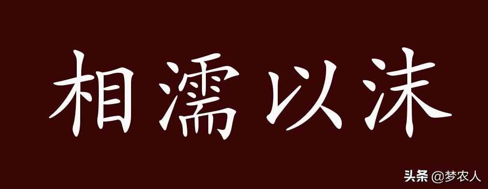 相濡以沫的出处、释义、典故