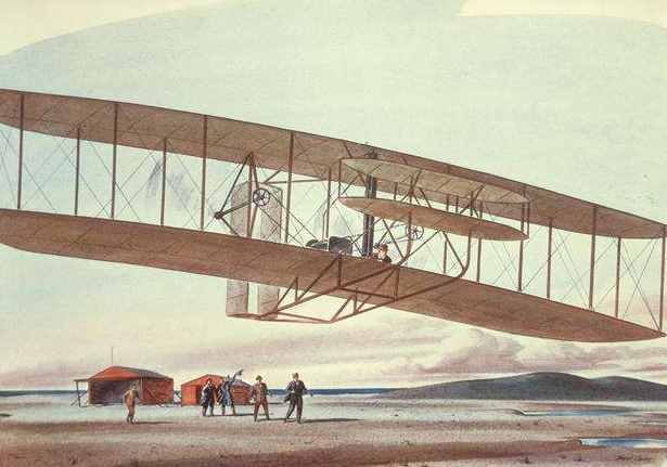 莱特兄弟创造了世界上第一台飞机，同时也摔死了第一名乘客