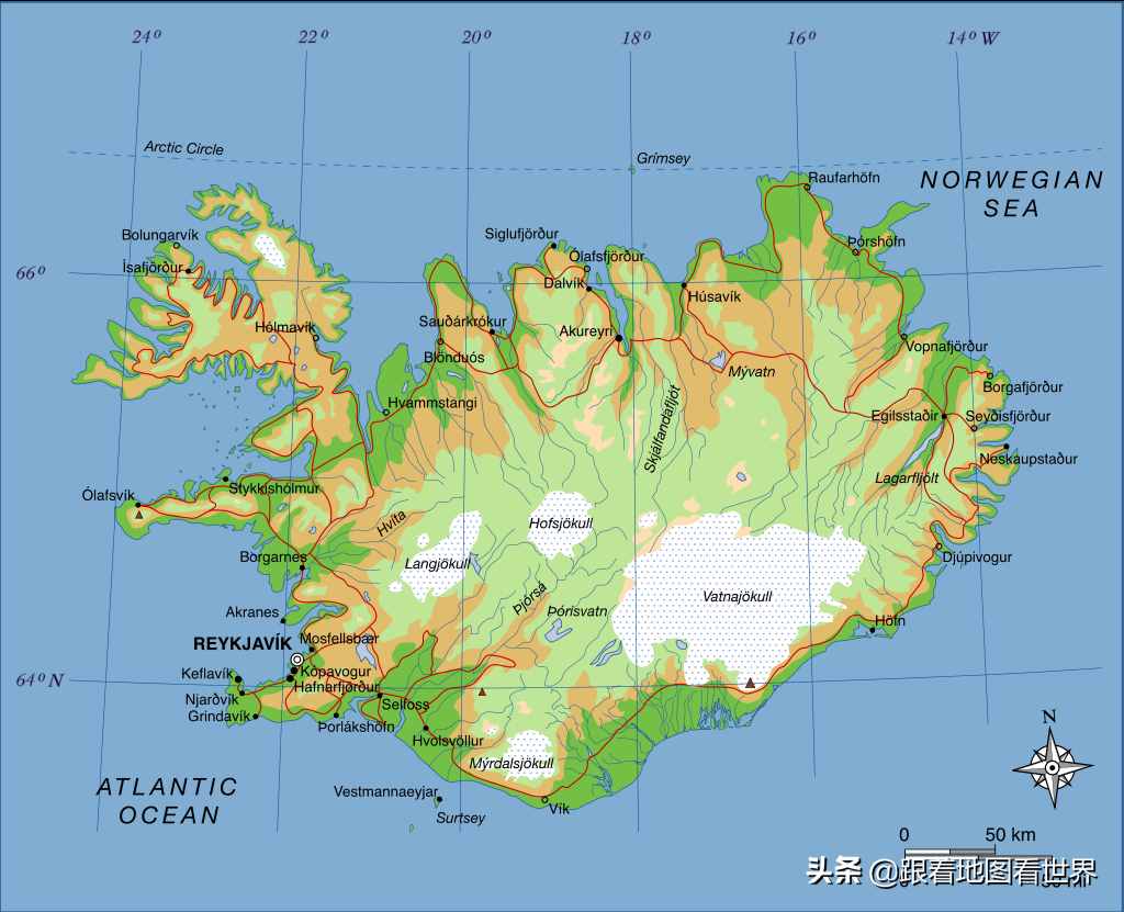 冰与火之国：“没有军队”和名列世界前茅的冰岛