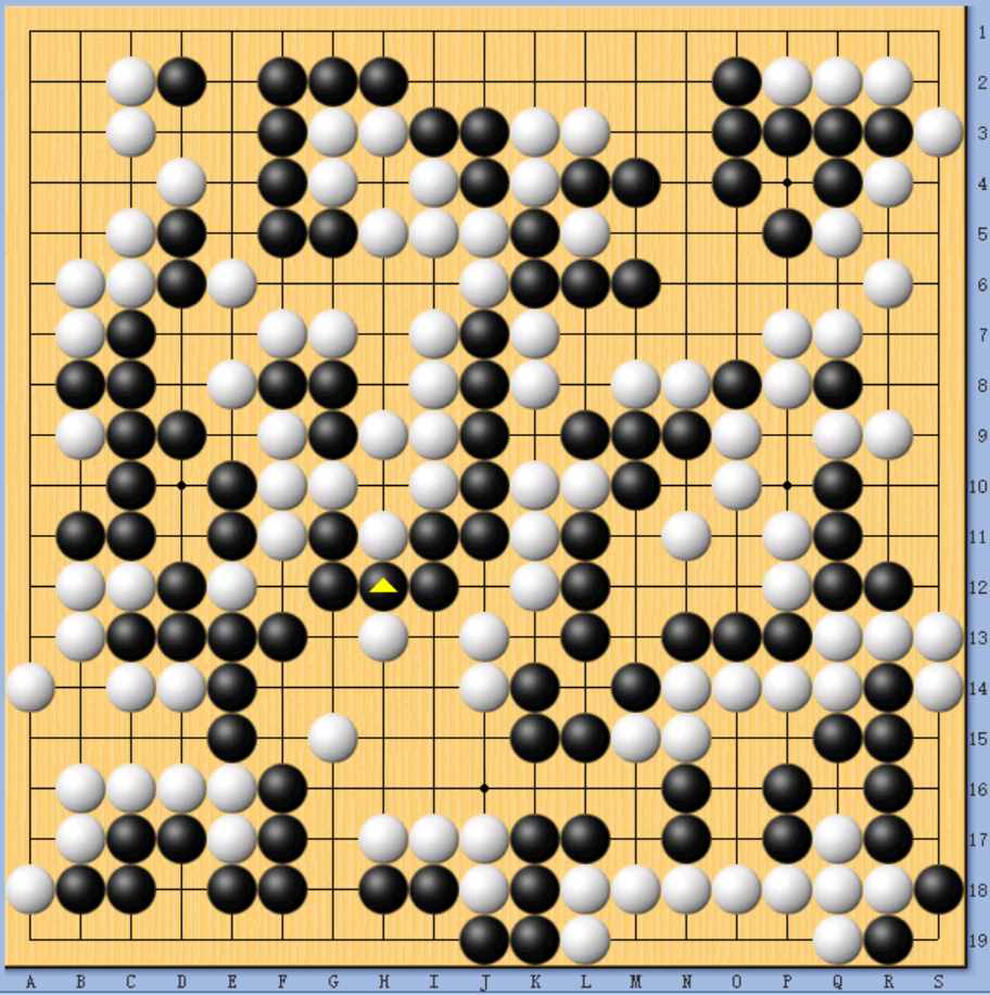 动图棋谱-人机大战第三局 柯洁执白中盘负AlphaGo