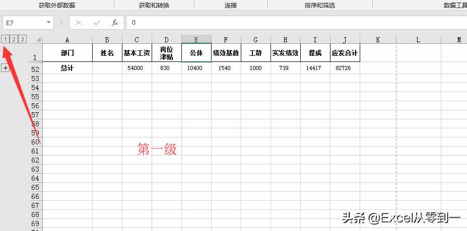 3步搞定Excel表格中的分类别汇总数据，简单到没朋友