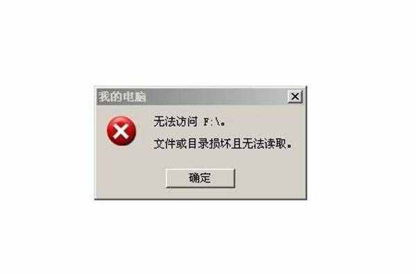 移动硬盘文件或目录损坏且无法读取