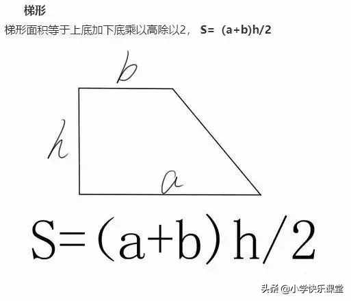 小学数学图形的周长、面积、体积公式，图文版，认真掌握考试不愁