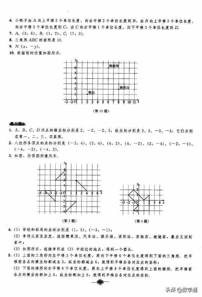 七年级数学下册课本教材课后练习答案