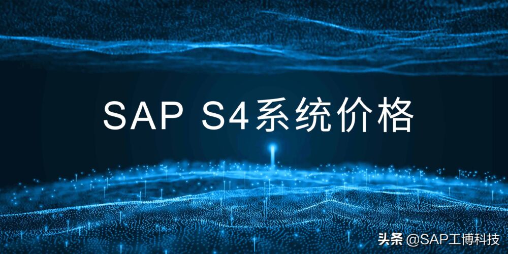 企业购买一套SAP S4系统，需要多少钱？