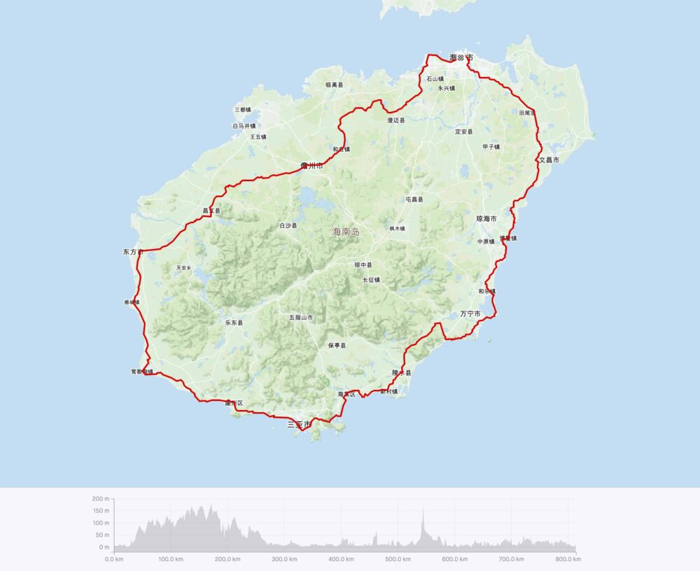 你一定想去的，海南自行车环岛线路介绍，800公里的椰岛风光