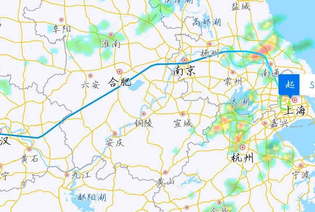 一文读懂由上海虹桥飞往重庆江北航线，1537公里2小时19分