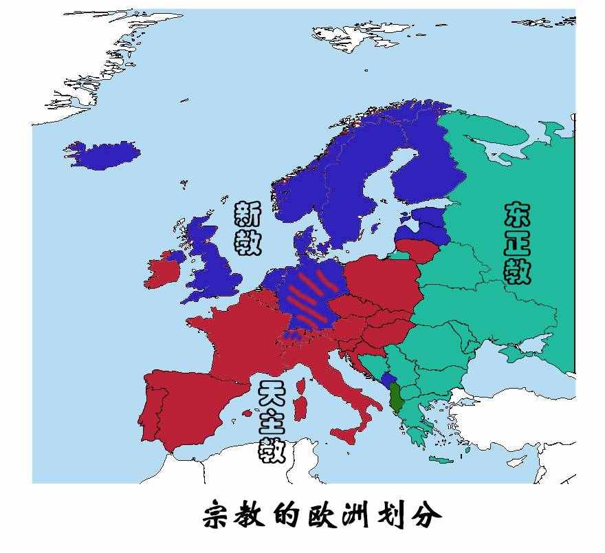 发达国家集中的欧洲各情况区划