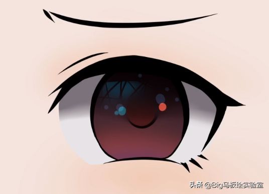 零基础自学插画：眼睛的画法，二次元可爱的委屈哭泣表情