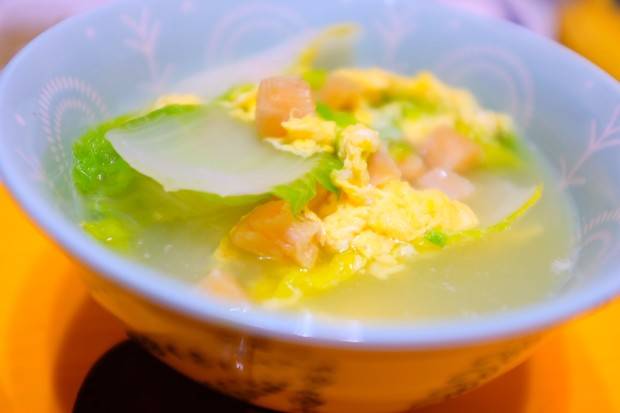 干贝白菜汤，干海鲜烹出冬日的鲜美，尝一尝忘不了