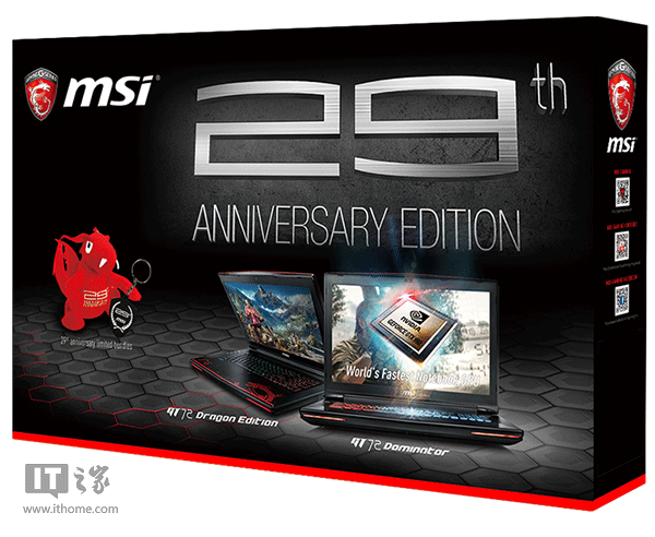 微星29周年限量版GT72游戏本发布：Win10 GTX980