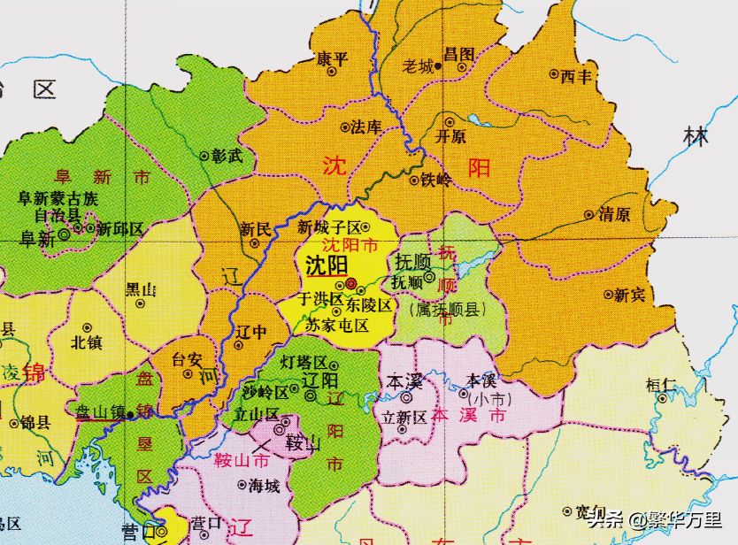 辽宁省的14个市之一，铁岭市200多万人，为何有7个区县？