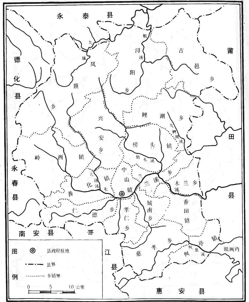 仙游县历史及行政区划沿革