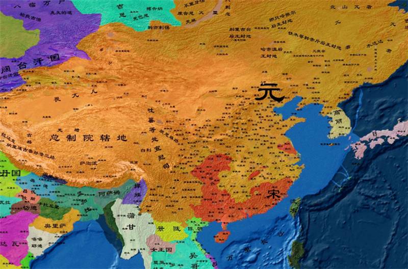 元朝时期，中国的版图有多大？包含了如今哪些国家和地区？