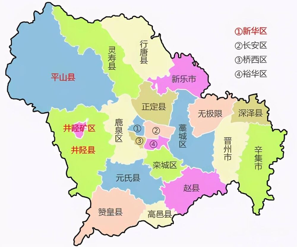 石家庄各区县人口一览：裕华区77万，正定县54万