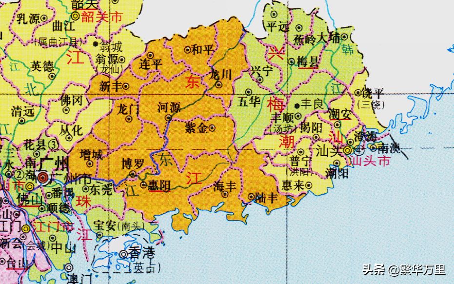 广东省的区划调整，21个地级市之一，为何揭阳市有5个区县？