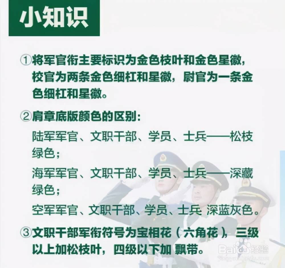 收藏好这几张图片，再也不会分不清军衔大小了