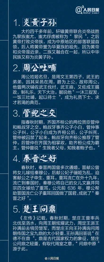 人民日报推荐：孩子应该知道的40个中国历史典故