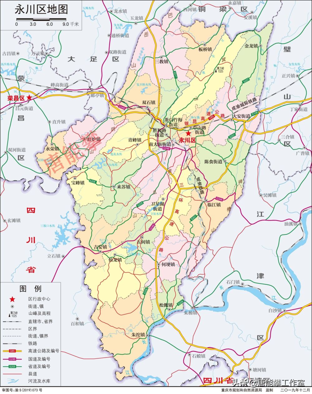 重庆合川23镇、永川16镇对比：人口、土地、工业…年度统计