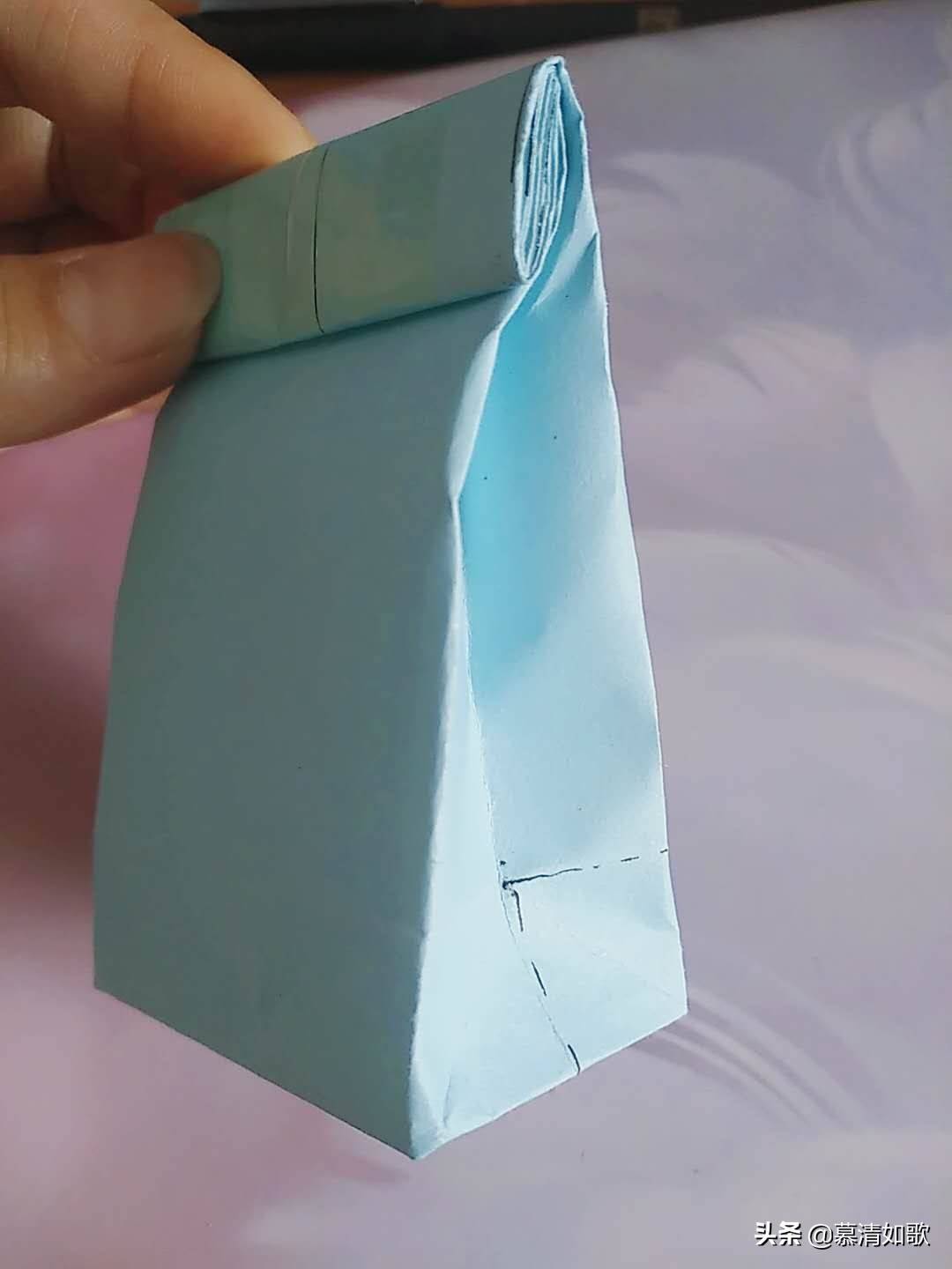 只要一张纸，教你轻松折出漂亮袋子，收纳送礼都能用欧