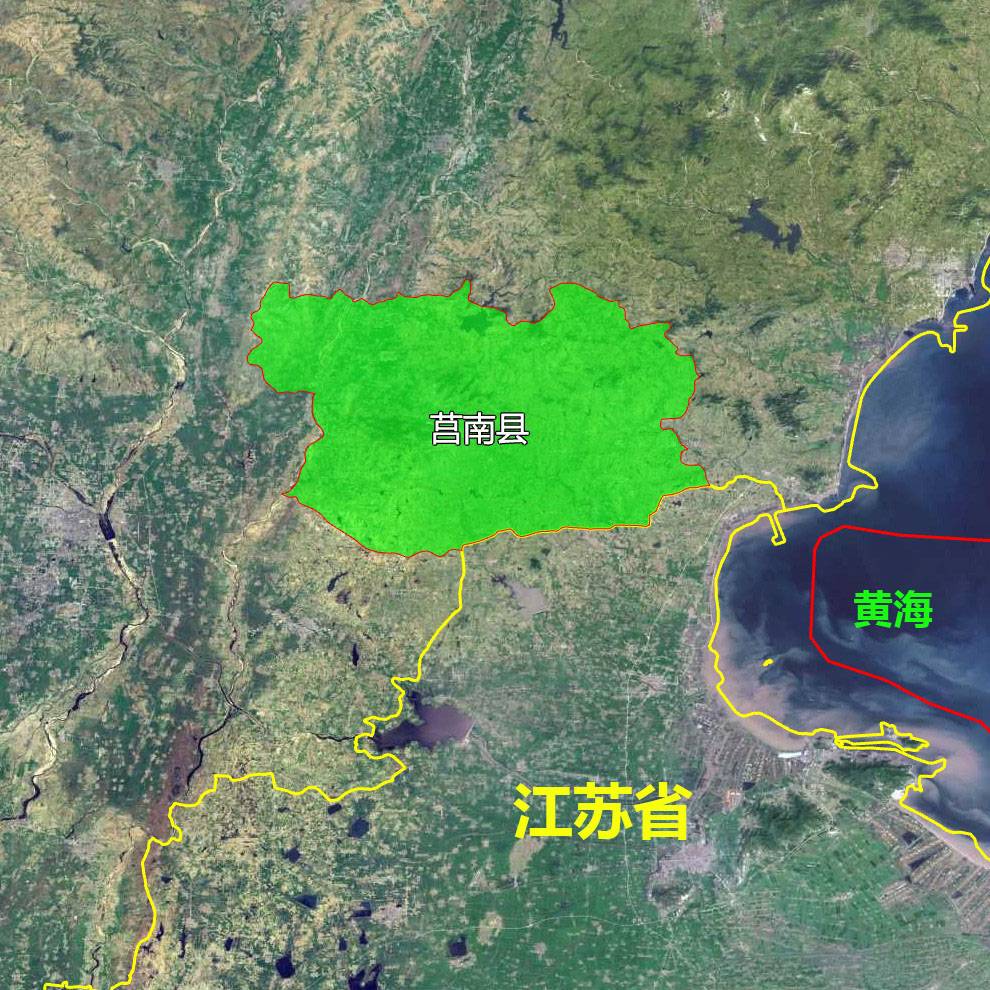 14张地形图，快速了解山东省临沂各市辖区县