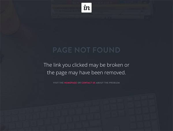 网页设计404页面技巧和示例