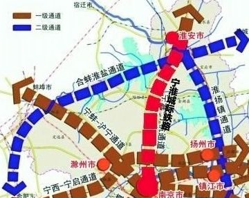 江苏将建另一条高铁，全线11站，届时淮安一小时左右到南京