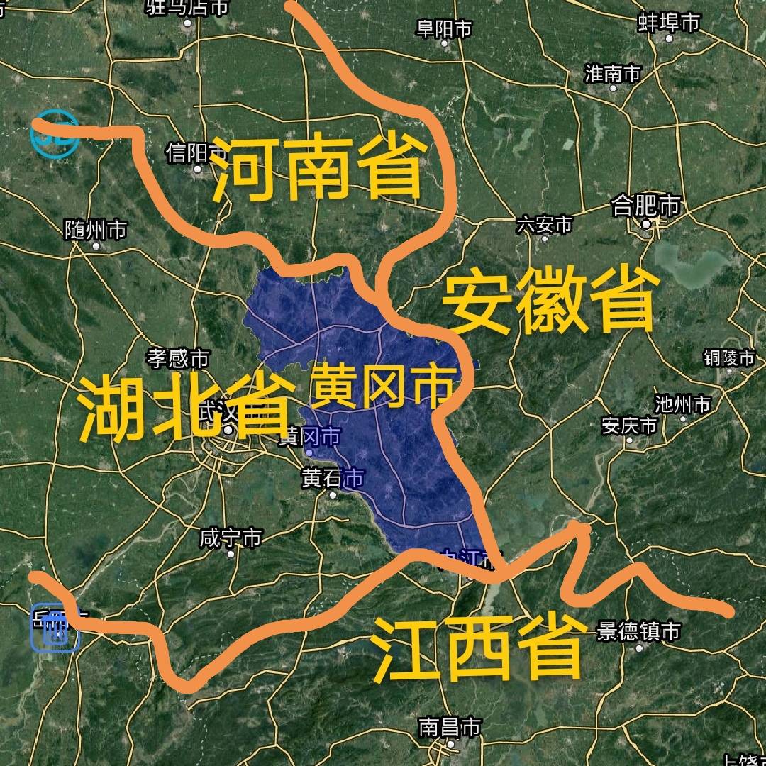 湖北黄冈市1区2市7县，建成区面积排名，最大城区因戏曲闻名全国