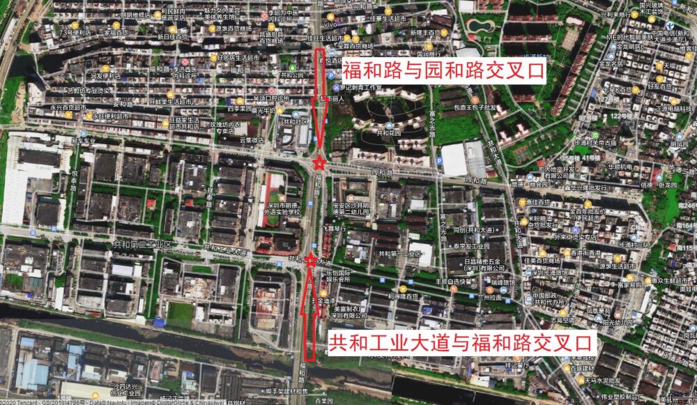 深圳市宝安区沙井街道限外摄像头分布图(外地车牌抓拍摄像头分布)