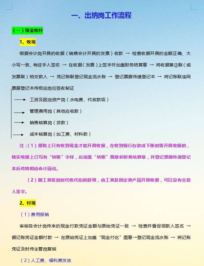 这是我见过最全面的财务工作流程了，建议收藏