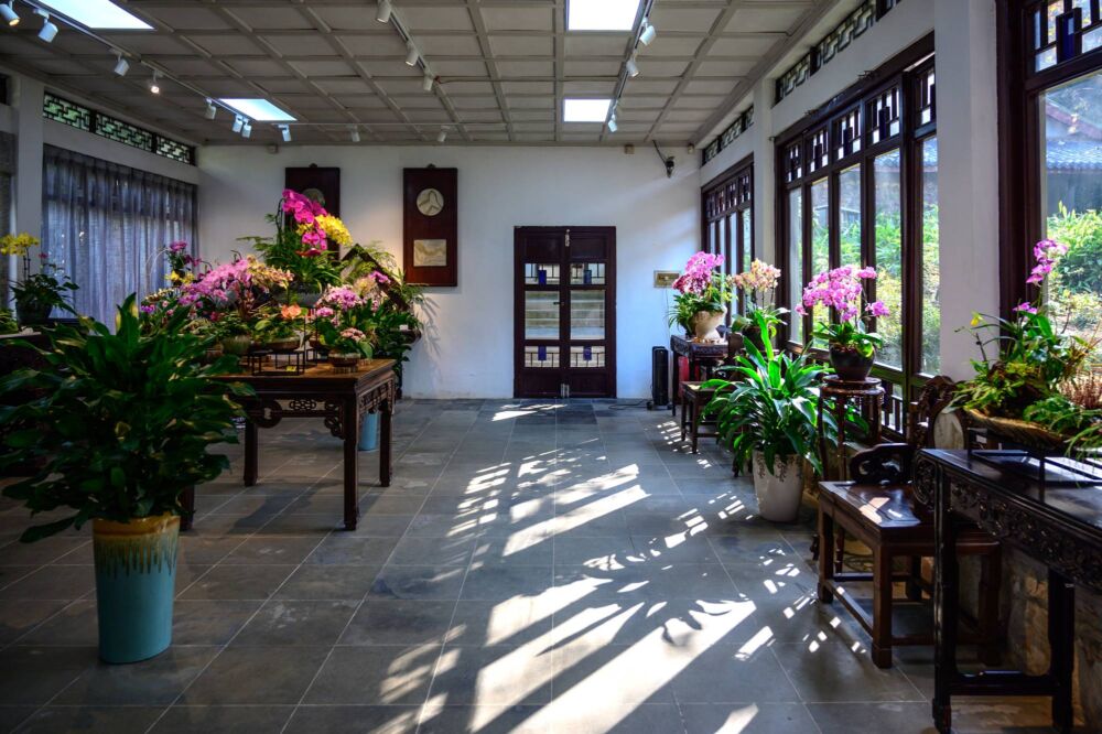 江南兰苑，隐藏在太湖边的江南园林，是国内唯一的兰花保护中心