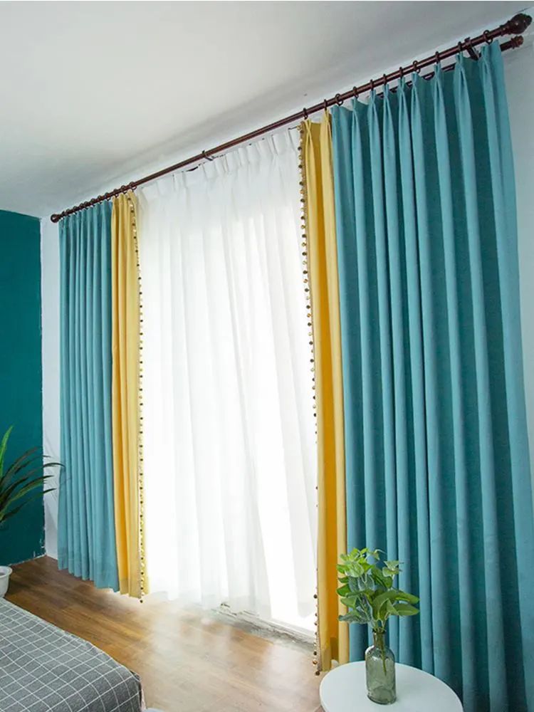 窗帘配色丨你家窗帘太丑了，12种窗帘撞色搭配，撞出不一样的美