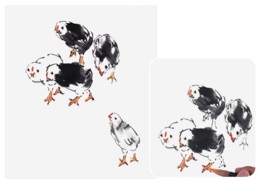 20步教你画出一群活泼可爱的小雏鸡