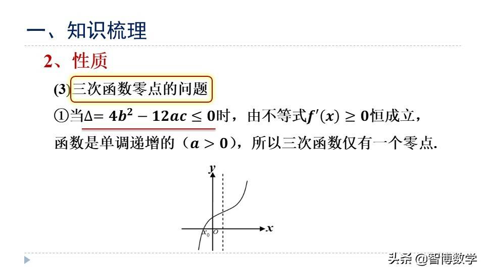 二轮复习专题：三次函数的图象和性质