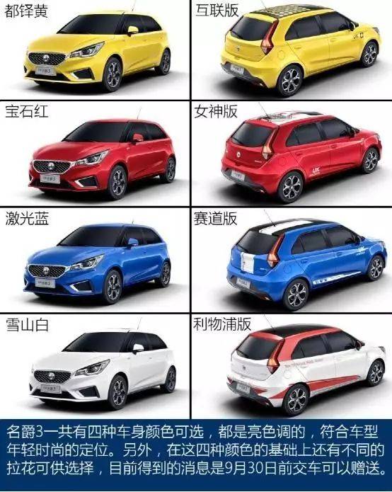 新款名爵3售价5.98万起，外观内饰更时尚，还带Carplay！